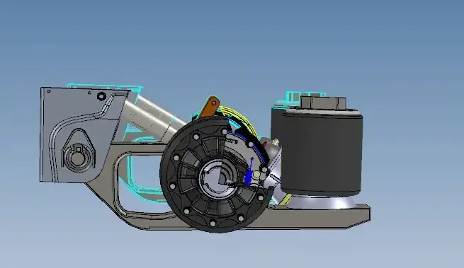 Heavy duty semi trailer air bag suspension with lift kit with disc brake axle for BPW / SAF / Fuwa standard Custom