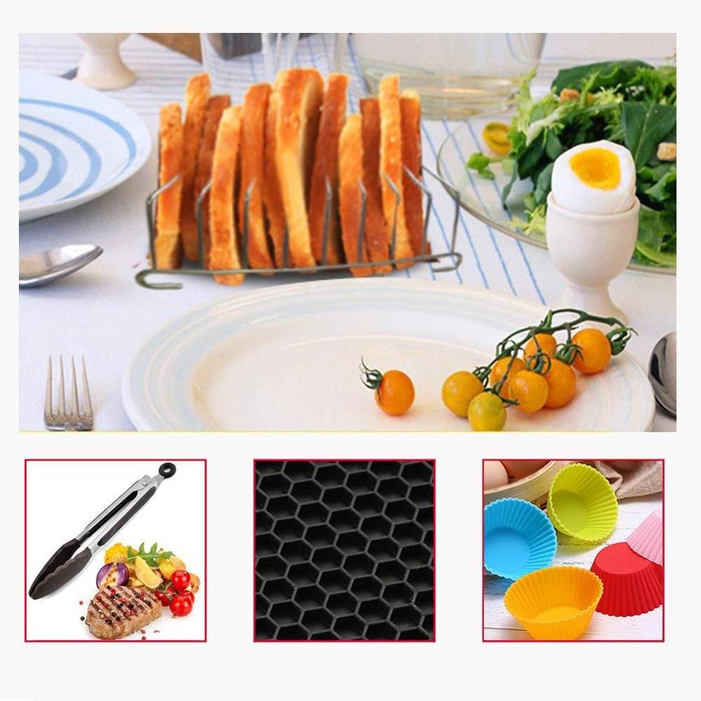 7 inch 10 pcs Air Fryer Round Cooker Accessories Set