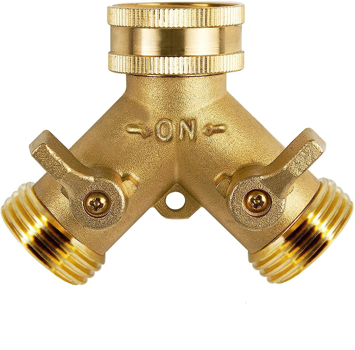 Garden Hose Adapter  Inch Solid Brass Hose Connectors  3/4