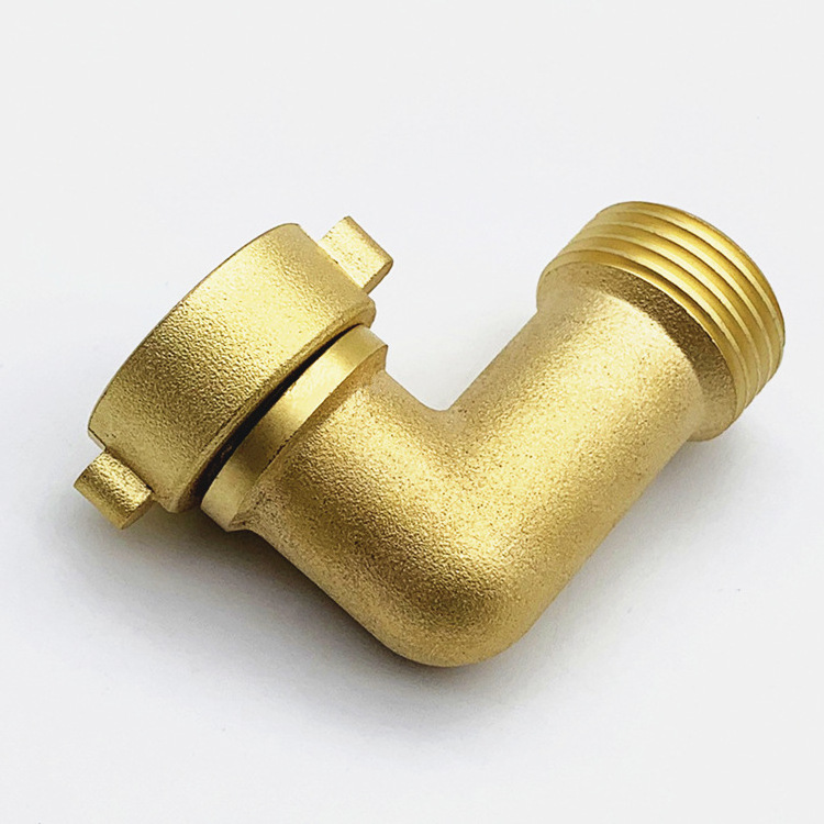 Water Hose Splitter 3/4 inch Brass Shut off Valve Garden Hose Connector with Rubber Cover