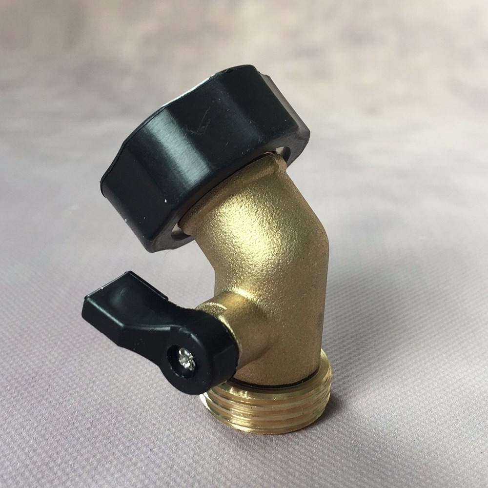 Brass Gooseneck Garden Water Tap Garden Hose Shut Off Valve Connector