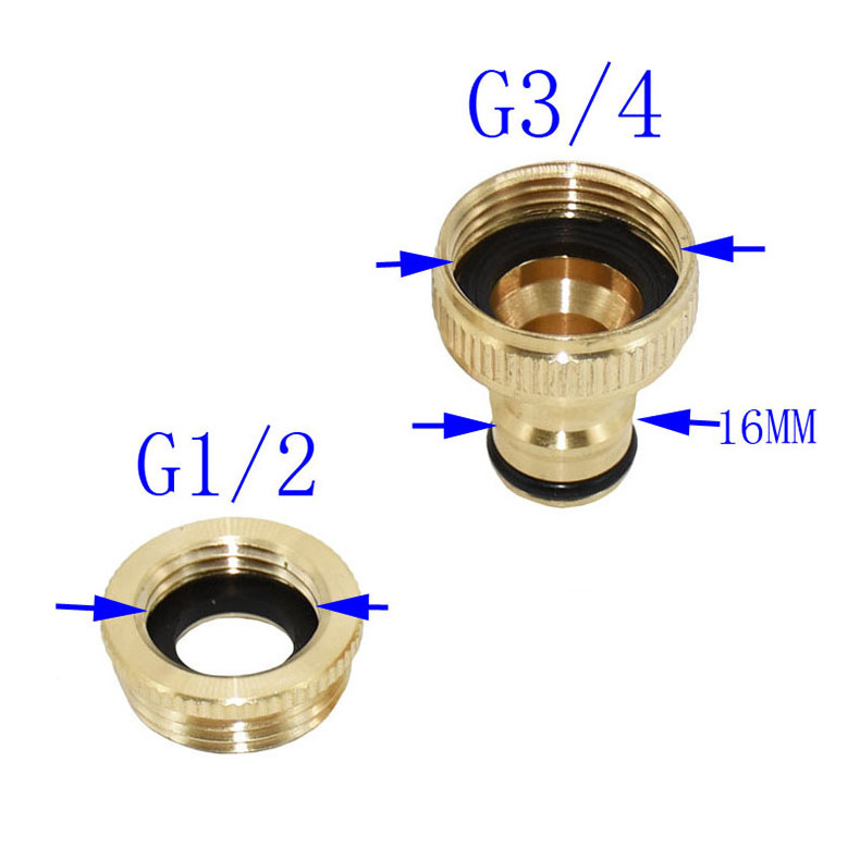 Quick Hose Adaptor Accessories Pure Brass Faucets Standard Connector Washing Machine Brass Garden Hose Tap Connector