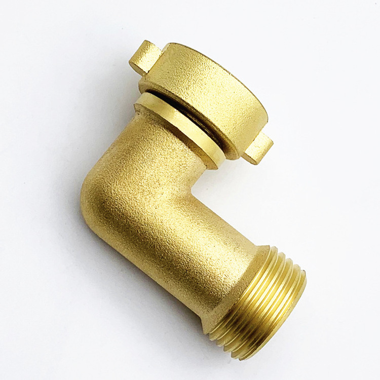 Water Hose Splitter 3/4 inch Brass Shut off Valve Garden Hose Connector with Rubber Cover