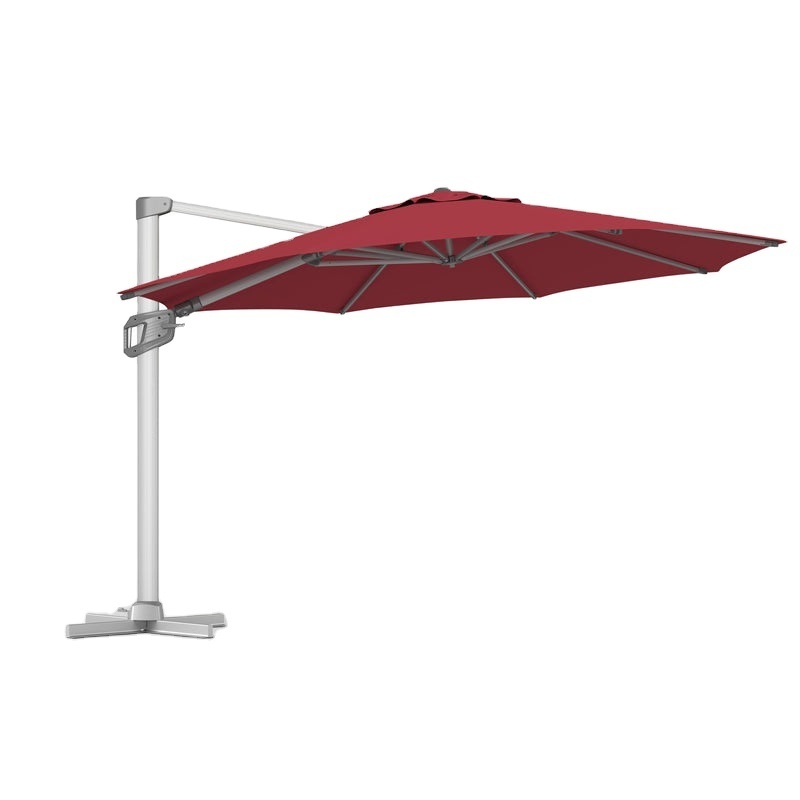 YASN Luxury Full Aluminum 12 ft Cantilever Umbrella Outdoor Sun Parasol Patio Umbrella