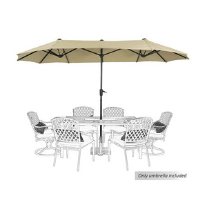 YASN 13ft  Patio Umbrella Restaurant Double Sided Twin Patio Outdoor Market Pool Parasols Umbrella