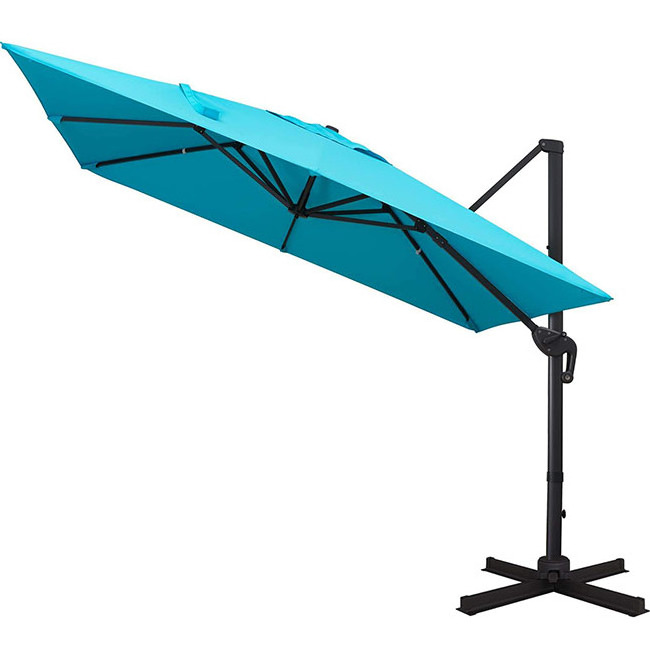 YASN TYS014 Outdoor Square Aluminum Center Pole Parasol Custom Print Market Patio Umbrellas Parasol Umbrella For Restaurant