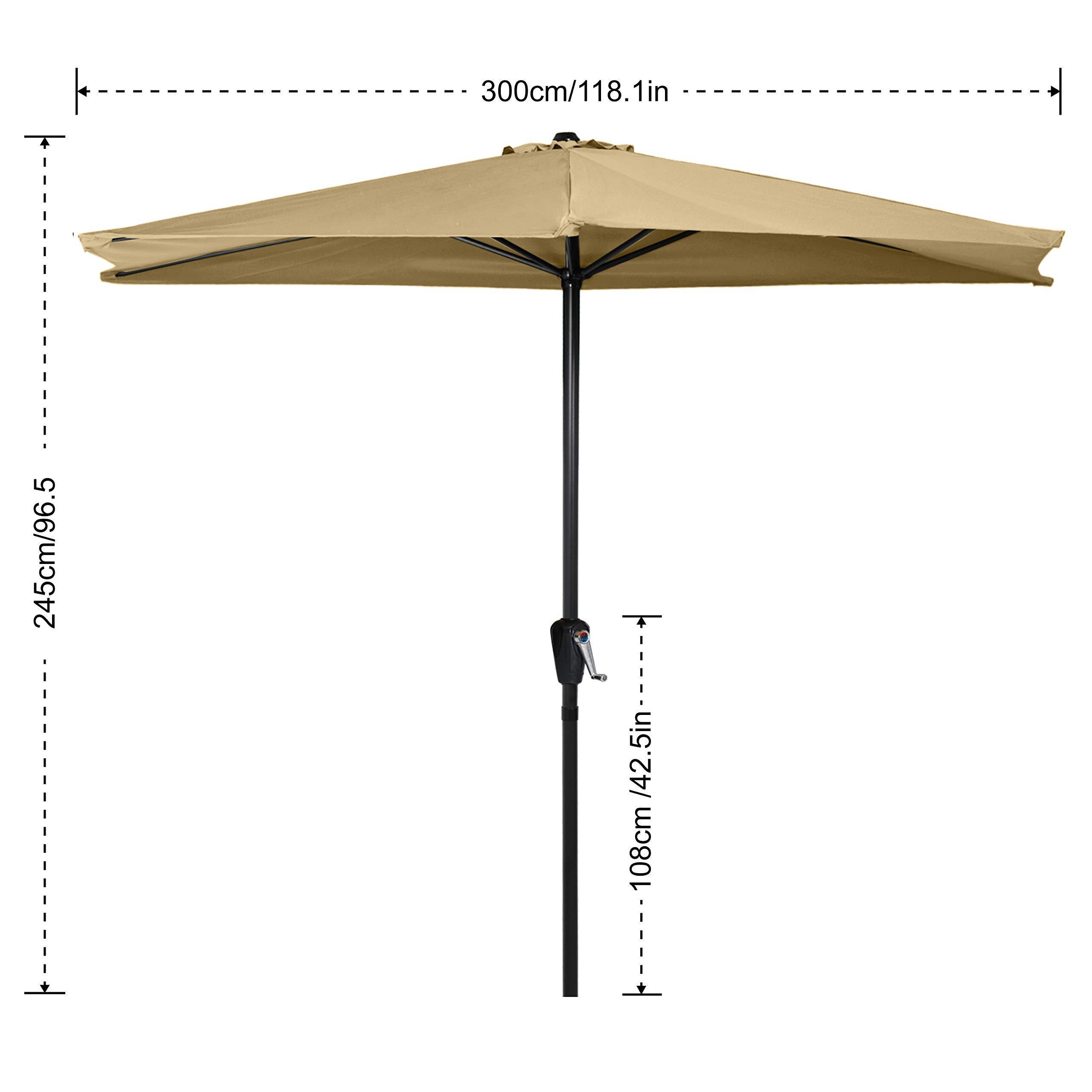 YASN TYS020 Half Round Sun Patio Outdoor Top Quality Fashion Design Wall Parasol Umbrella Garden Umbrella