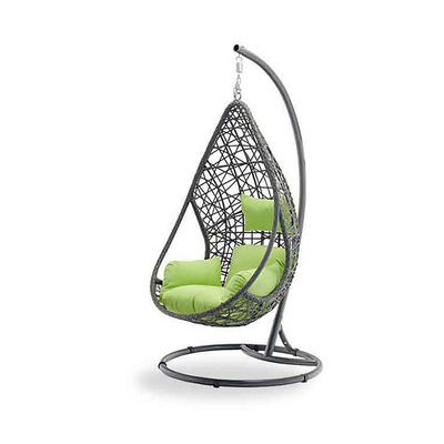 YASN HWQQ015 Outdoor Furniture Indoor Wicker Rattan Garden Adult Patio swings Hanging Egg Garden Swing Chair With Metal Stand