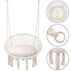 YASN DY002 Beach Macrame Round Aerial Folding Outdoor Hanging Cotton Garden  Hanging Hammock Hanging Chair