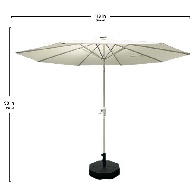 YASN YS-3055 Garden Solar Parasol Umbrellas Wholesale Outdoor Patio LED  Umbrellas Pparasols With Light