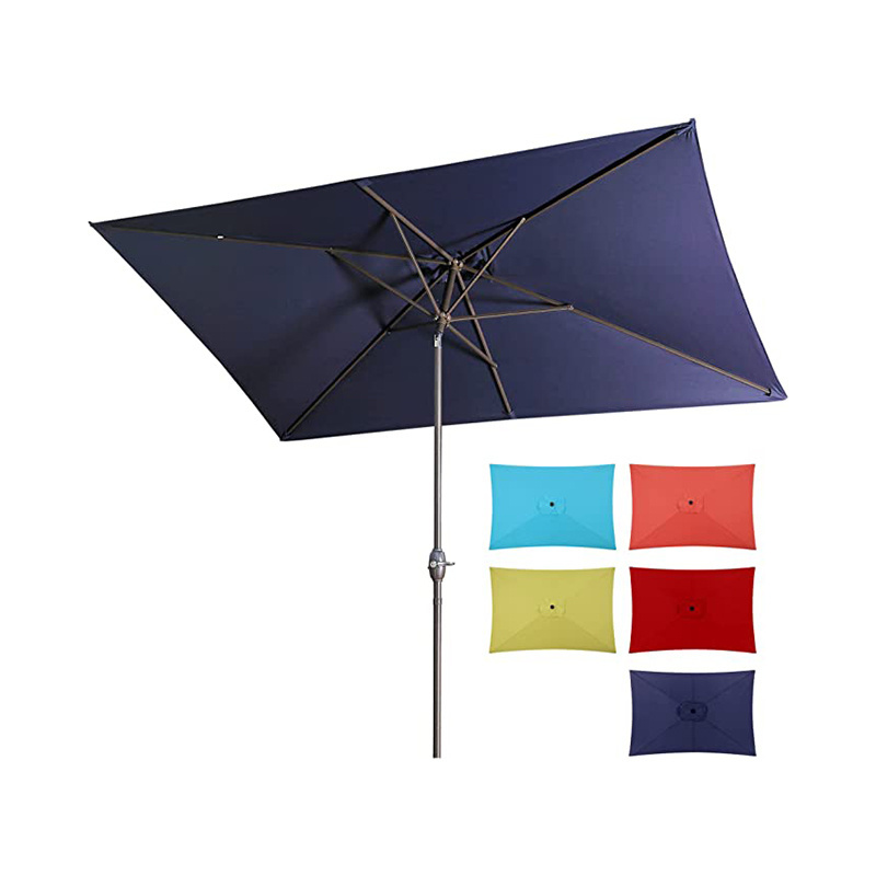 YASN Garden Umbrella Outdoor 6.5 x 10 Ft Rectangular Patio SunUmbrella Outdoor Umbrella