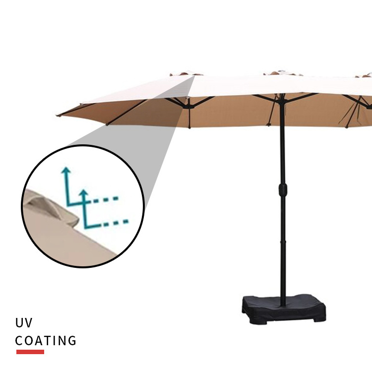 YASN 15FT Patio Umbrella Double-Sided Outdoor Market Umbrella Big Size Market Umbrella