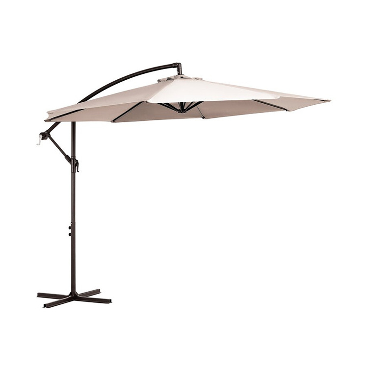 YASN 10ft Offset Hanging Market Outdoor Umbrella Garden Parasol Patio Umbrellas