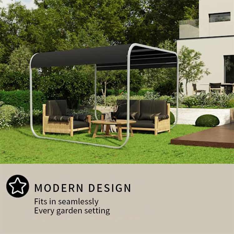 YASN 3x3 Outdoor Waterproof Gazebo Stainless Steel Gazebos With Sliding Roof