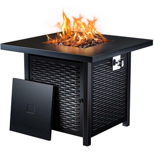 YASN 32 Inch Outdoor Gas Fire Pit 50000 BTU Propane Fire Pit Outdoor Fire Pit Table