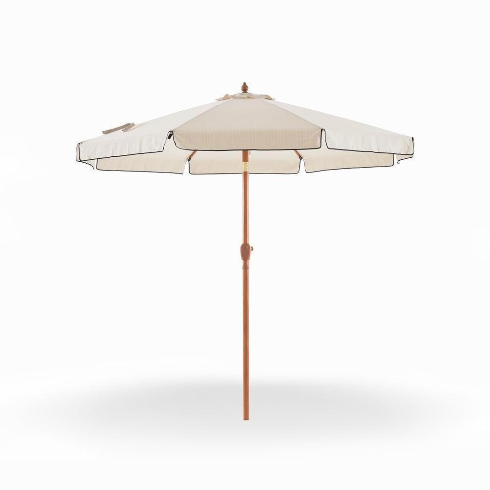 YASN Modern Outdoor Umbrella with Fringe Sun Shade Canopy for Courtyard Beach and Hotel Use for Patio Furniture