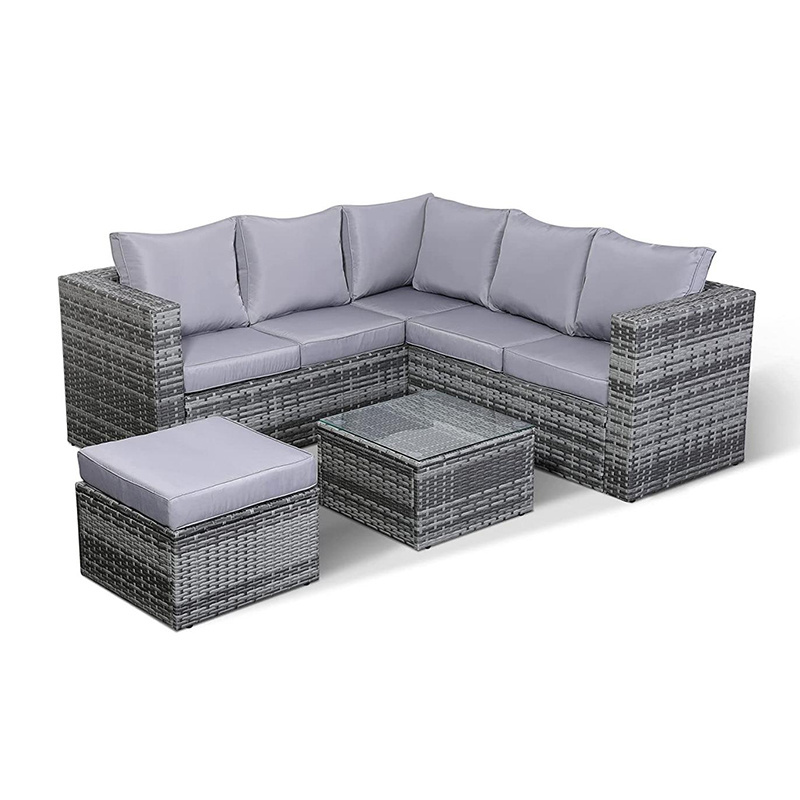 YASN Modern Design Outdoor Garden Rattan Furniture Set Low Price PE Ratan Set Garden Furniture Garden Furniture Sectional Set