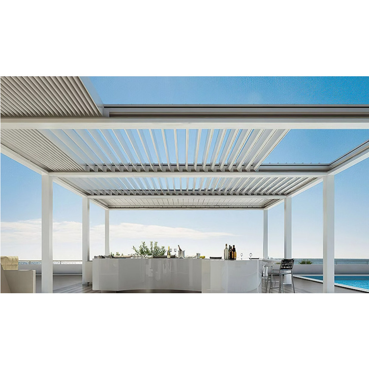 YASN Retractable Pergola Aluminum Outdoor Gazebo Roof Cover Arbours Pergola Kit