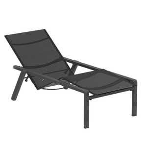 YASN Modern Design Aluminum Outdoor Chaise Lounge Chair Pool Chair Sun Lounger with Adjustable Backrest