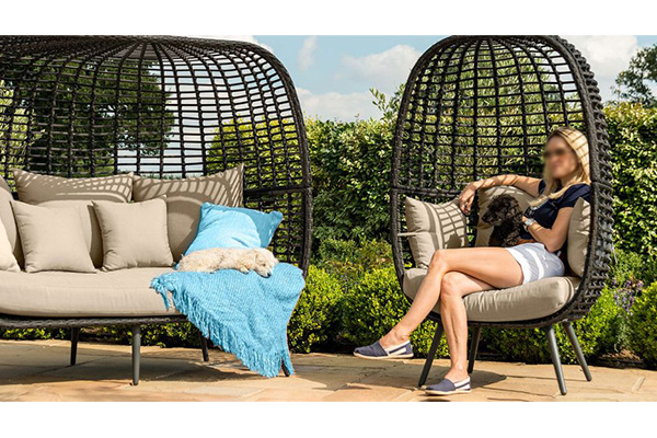 YASN HWQQ040 Indoor Modern Patio Wicker Garden Egg Shaped Chair Outdoor Rattan Egg Chair