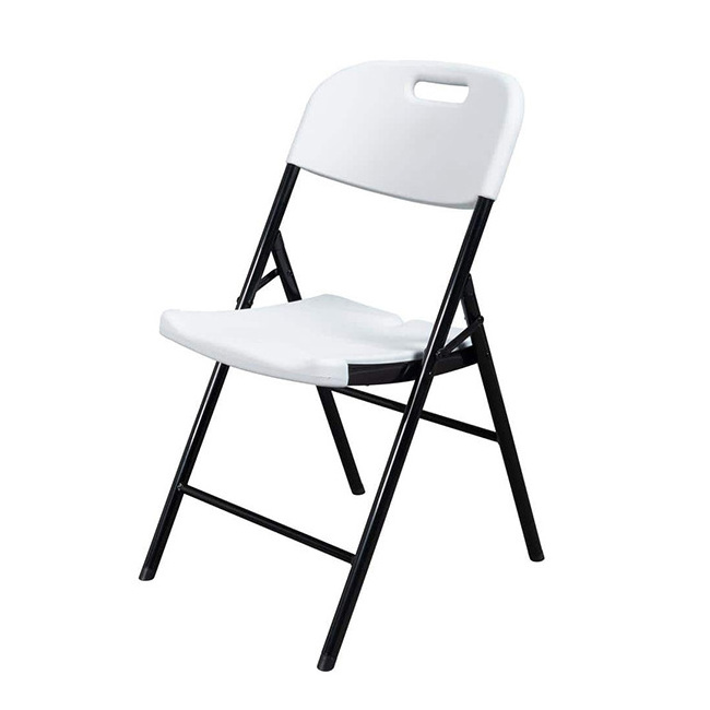 YASN Portable Lightweight White Folding Chairs Outdoor Party Chair Plastic Folding Chair For Events