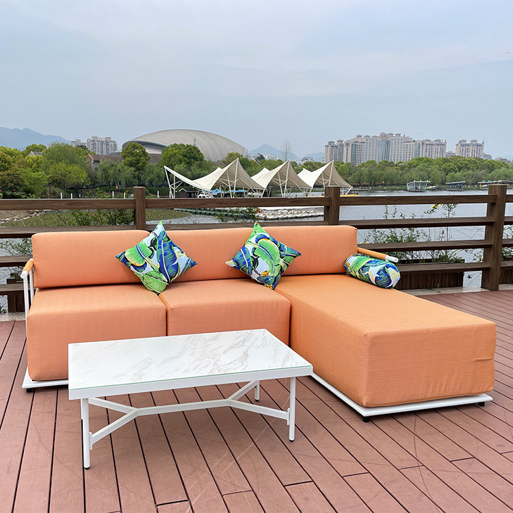 YASN New Design Corner Sofa Aluminum Modern OutDoor Garden Furniture Sets Outdoor OutDoor Patio Furniture