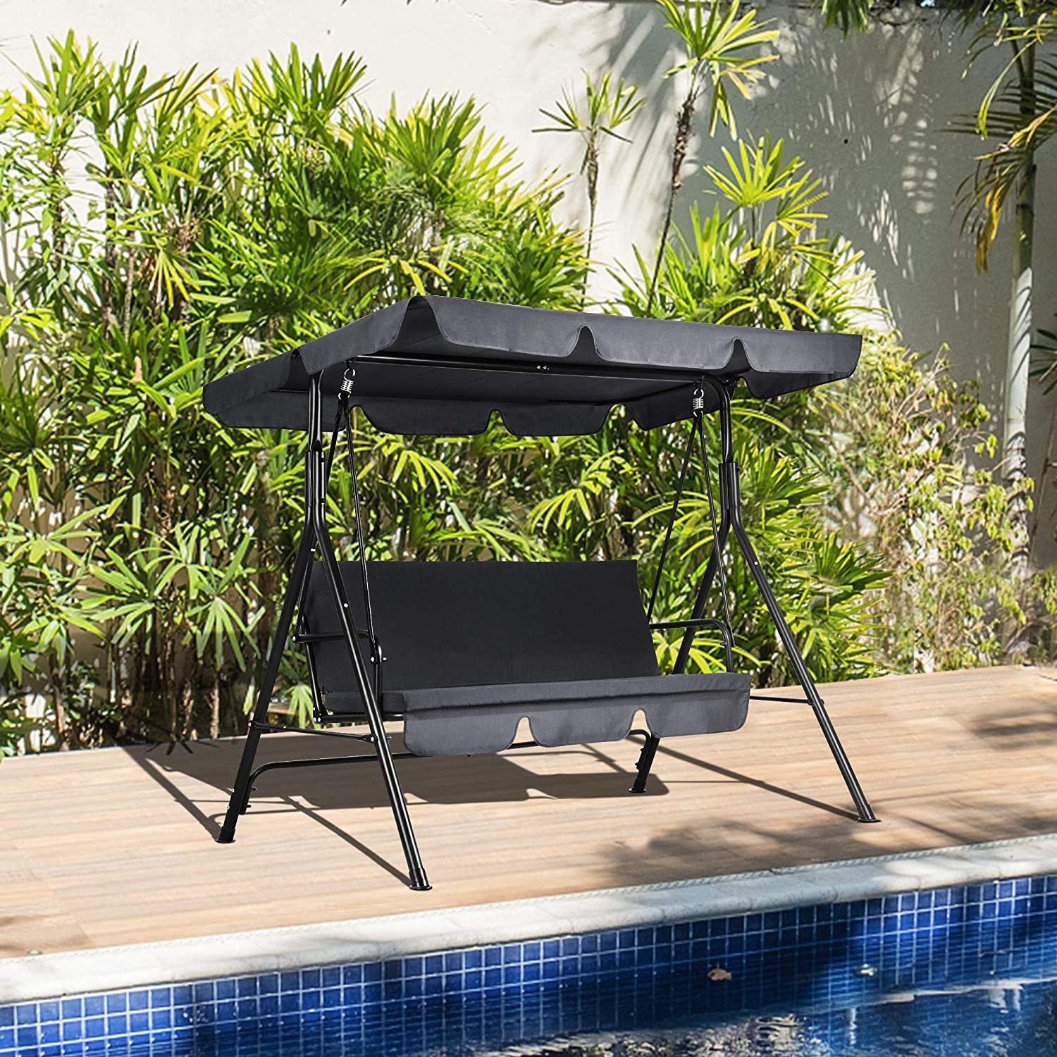 YASN HWQQ001 Modern Outdoor Metal Patio Swings Hanging Chairs Outdoor Furniture Patio Swings