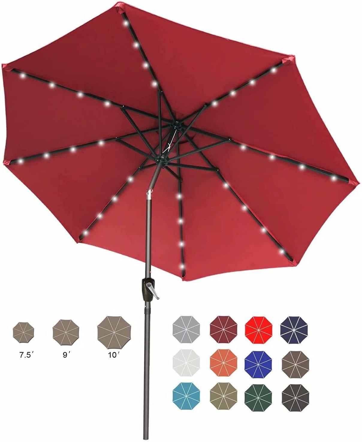 YASN YS-3008 9ft Purple Outdoor Parasols Cantilever Umbrella Patio Umbrella Garden Parts Sun Patio Umbrellas