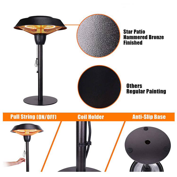 YASN Freestanding Wholesale Garden Space Table Top Rechargeable Outdoor Portable Mini Patio Heater Electric