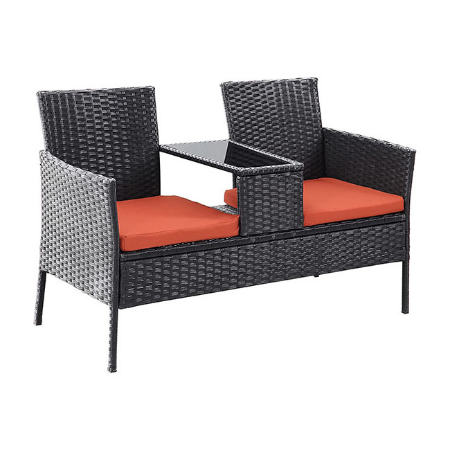 YASN HYTZ046 Backyard Table Chair Garden Rattan Outdoor Patio Loveseats With Table