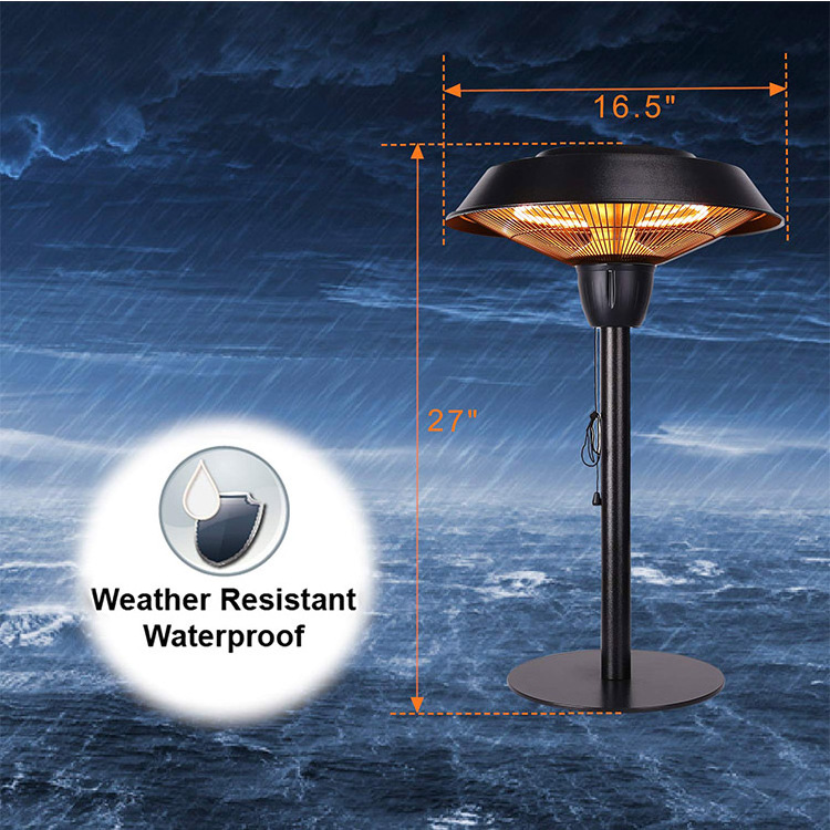 YASN Freestanding Wholesale Garden Space Table Top Rechargeable Outdoor Portable Mini Patio Heater Electric