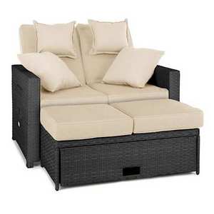 YASN HYTZ207 Modular Outdoor Furniture Sofa Bed Sectional Rattan Recliner Sofa Set Outdoor