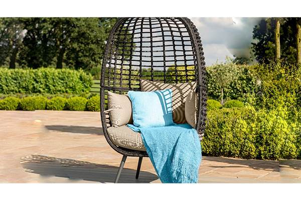 YASN HWQQ040 Indoor Modern Patio Wicker Garden Egg Shaped Chair Outdoor Rattan Egg Chair