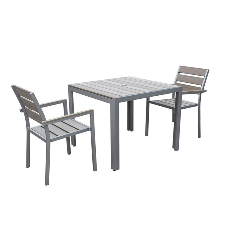 YASN Hot Selling 3 Piece Aluminum Outdoor Furniture Patio Table Set Outdoor Dining Furniture