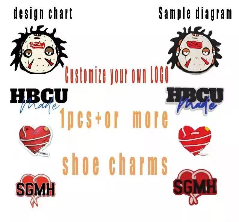 Factory DIY your own logo Custom pvc clog charms designer clog charms custom shoes charms decoration