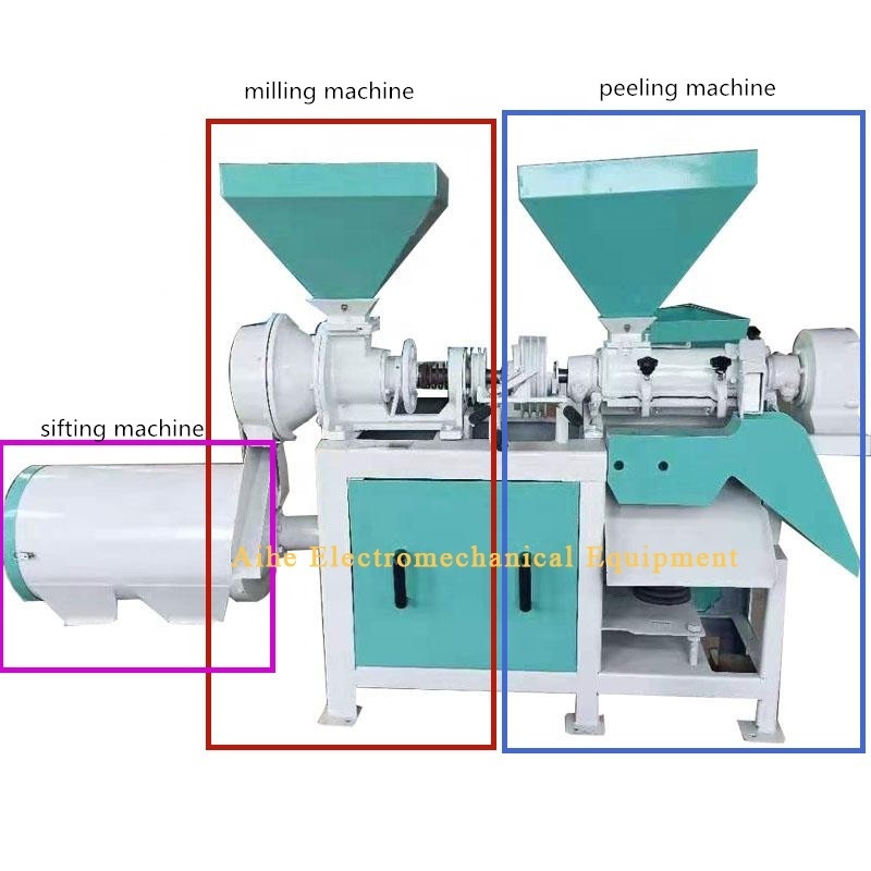 Hot sale Posho Mill Corn Grits rice Make Sift Small Scale Maize Meal Grind Milling Machine