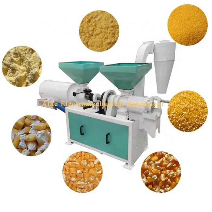 Durable Corn Grits Maize Milling Machine Automatic Corn millet peeling and grits making Machine for sale