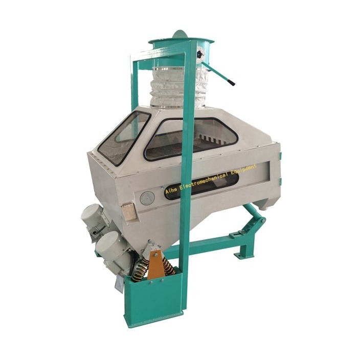 High efficiency maize wheat rice seeds gravity destoner removing stone sorghum corn and sesame cleaning machine