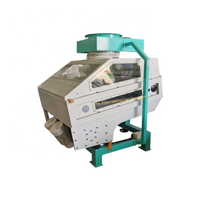 High efficiency maize wheat rice seeds gravity destoner removing stone sorghum corn and sesame cleaning machine