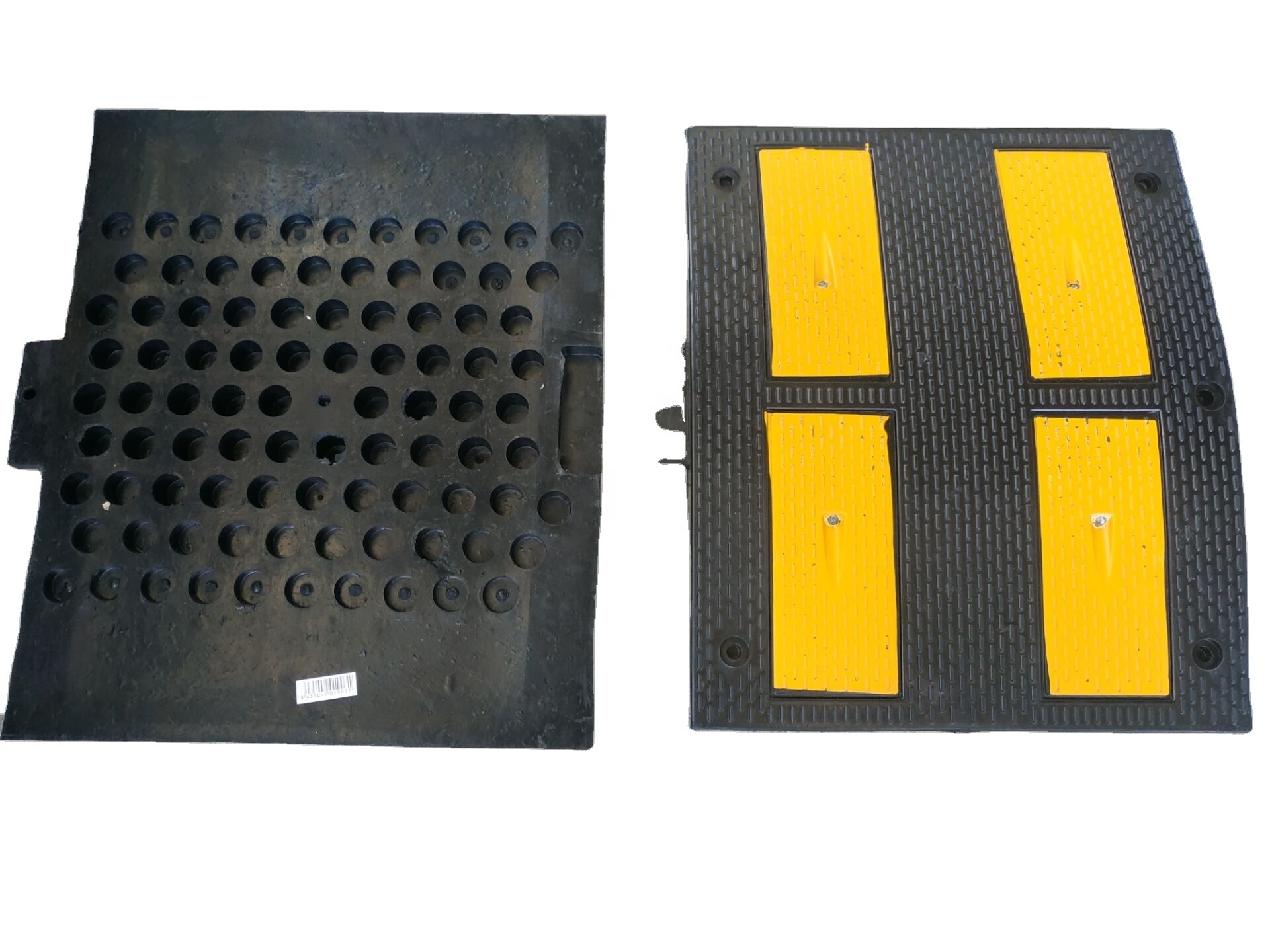 500*900*50/70mm Economy Solid Plastic Rubber curb ramp Speed hump rubber kerb ramp Driveway