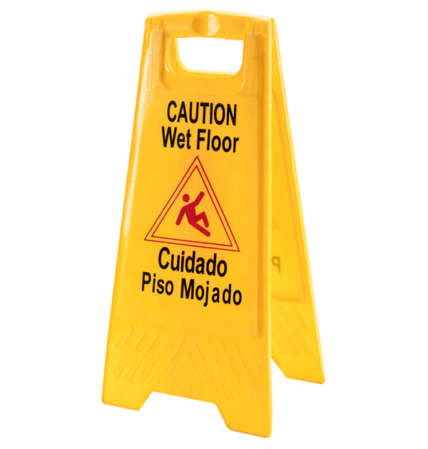 Better Choice Foldable A Frame Caution Sign Board Warning Plastic Wet Floor Sign Stand Caution Sign