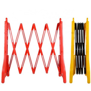 Temporary Plastic Traffic Barrier Retractable Telescopic Insulation Fence