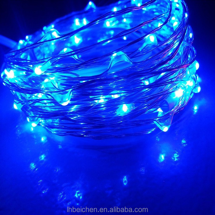 13 keys Remote Control Waterproof  Fairy Lights Battery Operated 8 Mode Timer String Copper Wire LED string light