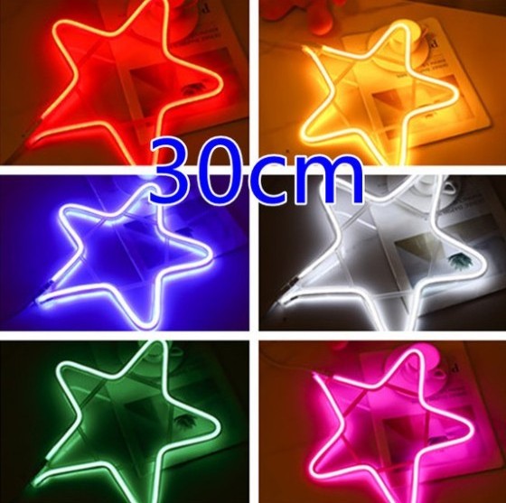 plug in Ramadan Decorations Light  LED Moon And Star Shaped Neon Light 3D Night Lamp Hanging Wall Lights For Bedroom Home Party