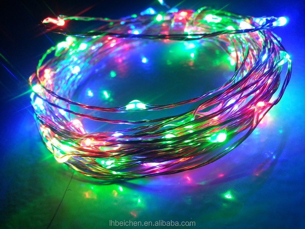 Waterproof Battery Operated Copper Wire Light Led Copper Wire Christmas Light Fairy String Lights with remote  For Outdoor