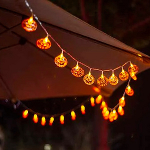 Halloween Pumpkin Bat String Light Light Diy Hanging Horror Halloween Decoration Home Party Supplies Christmas String Light