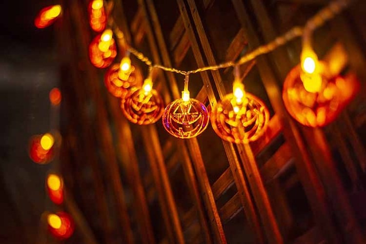 Outdoor Indoor Decoration Halloween Decoration Accessories Led Ghost String Light Holiday Lighting Christmas String Light