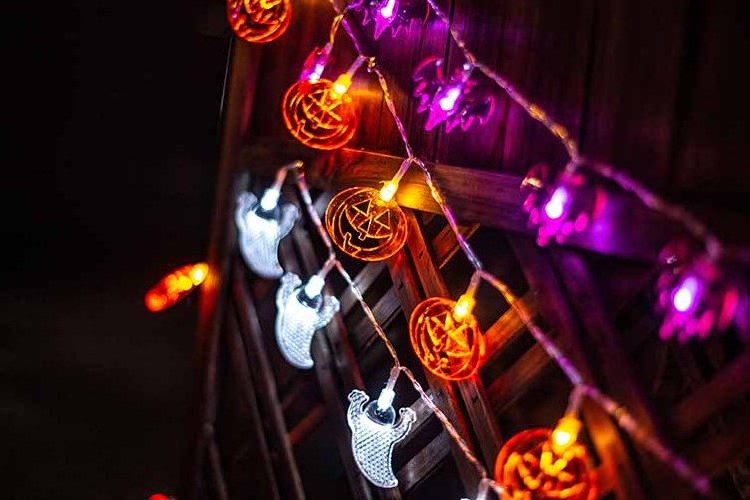 Halloween Pumpkin Bat String Light Light Diy Hanging Horror Halloween Decoration Home Party Supplies Christmas String Light