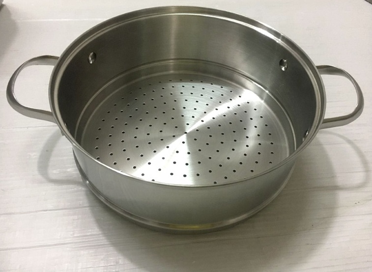 26cm Stainless Steel 2 Layers Food Big Cooking Steamer Double Boiler Pot