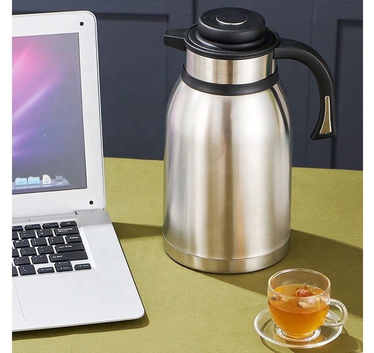 Factory Vacuum Jug Thermos Teapot Insulated stainless Steel Coffee Carafe household portable warm kettle Large capacity